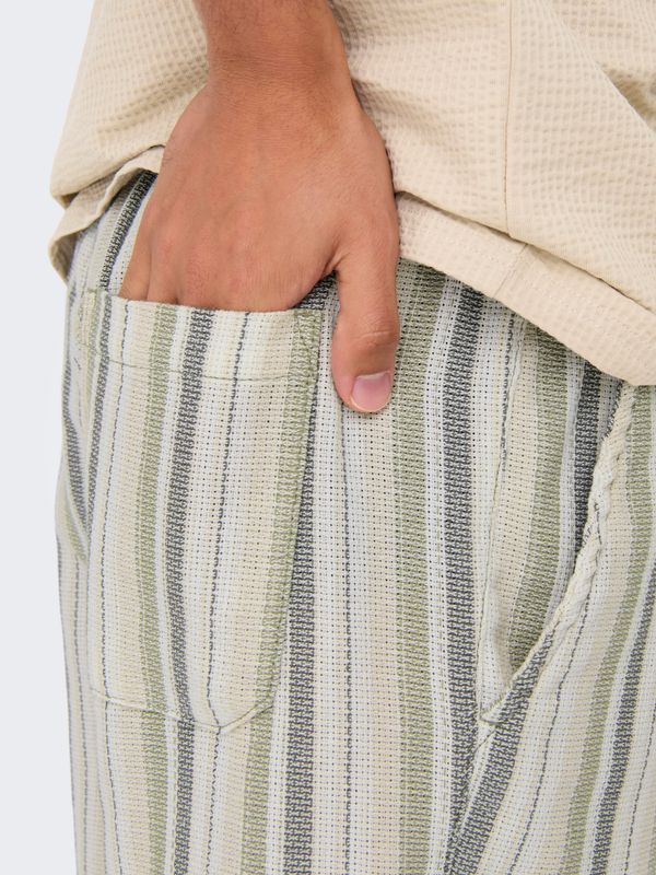 ONSTREV LIFE REG STRUC STRIPE SHORTS