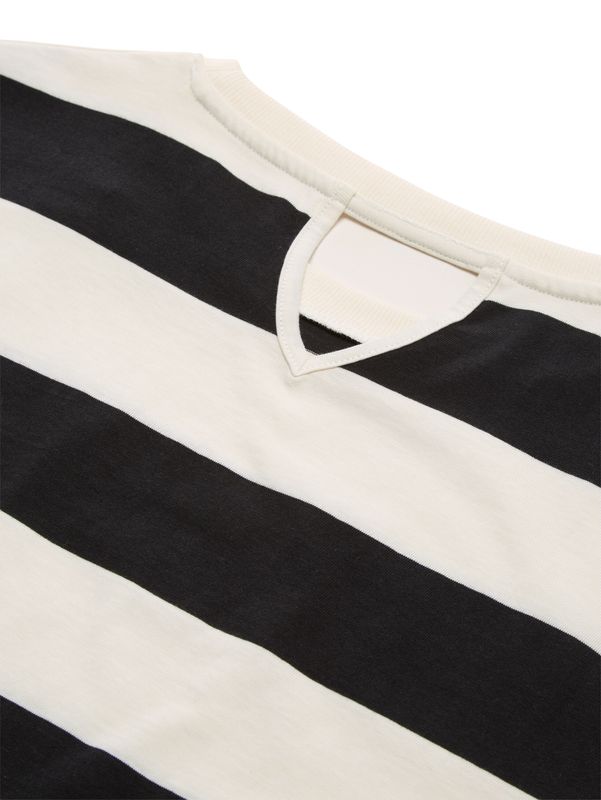 Oversize T-Shirt mit Streifenmuster