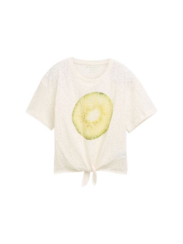Cropped T-Shirt mit Print