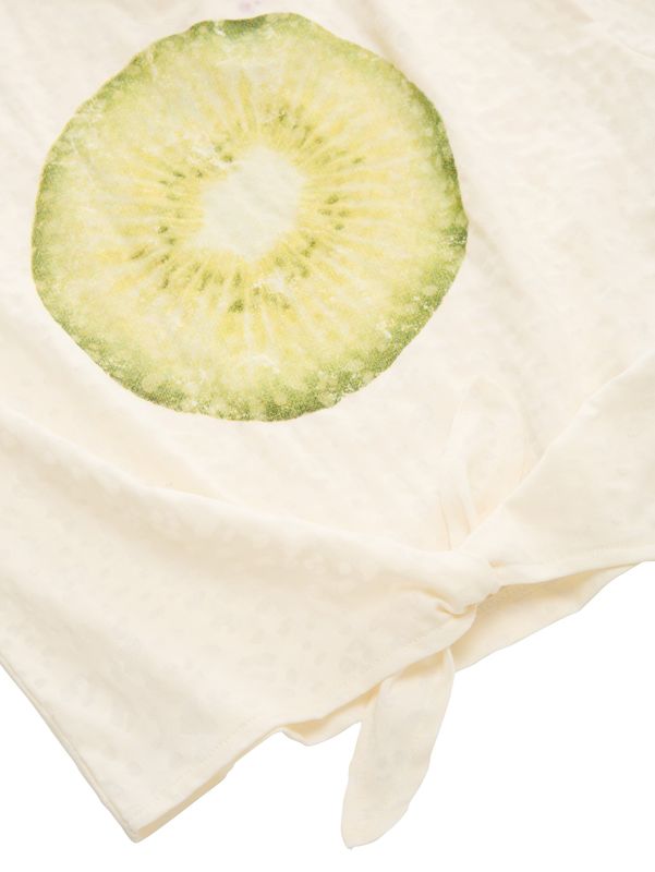 Cropped T-Shirt mit Print