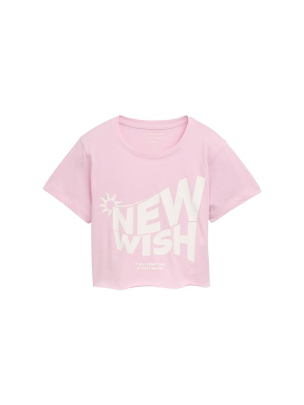 Cropped T-Shirt mit Print