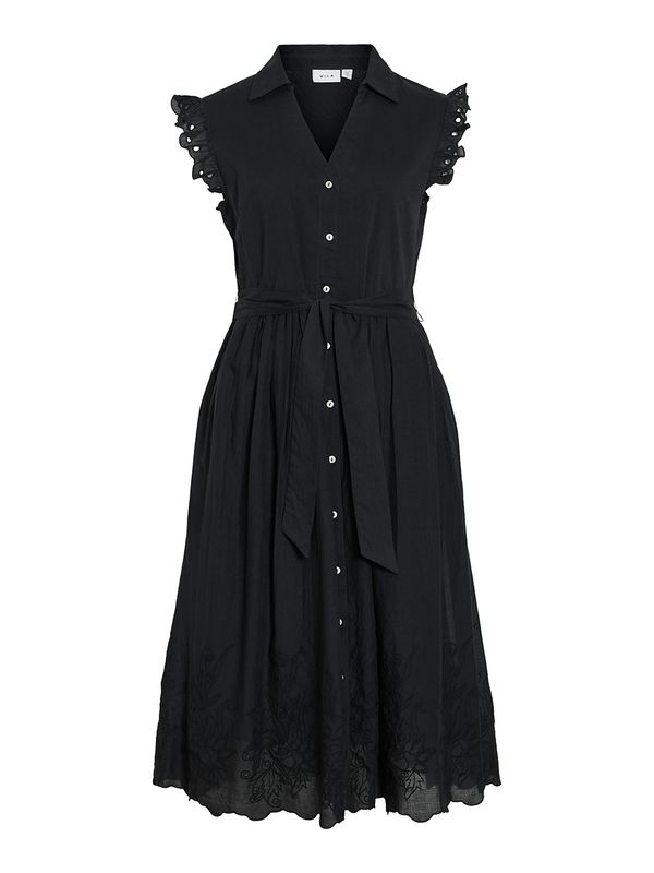 VIANGLASSI V-NECK S/L MIDI DRESS