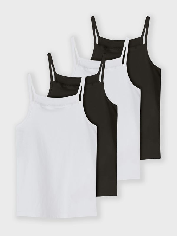 NKFSTRAP TOP 4P BLACK WHITE SOLID NOOS