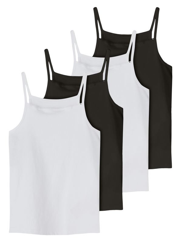NKFSTRAP TOP 4P BLACK WHITE SOLID NOOS
