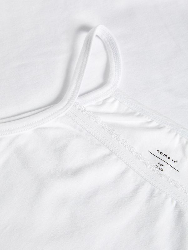 NKFSTRAP TOP 2P SOLID BRIGHT WHITE NOOS