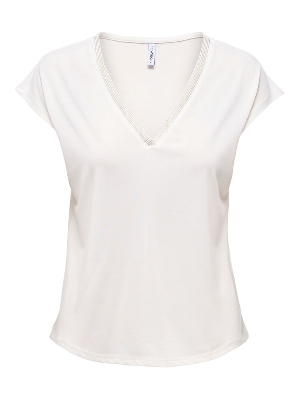 ONLFREE LIFE S/S MODAL STITCH TOP JRS