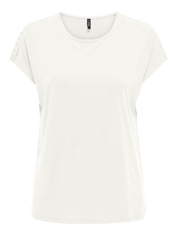 ONLFREE LIFE CAPSLEEVE LACE TOP JRS
