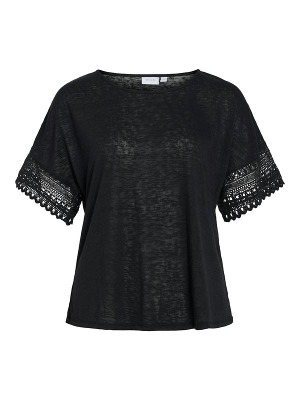 VINULAN O-NECK S/S TOP