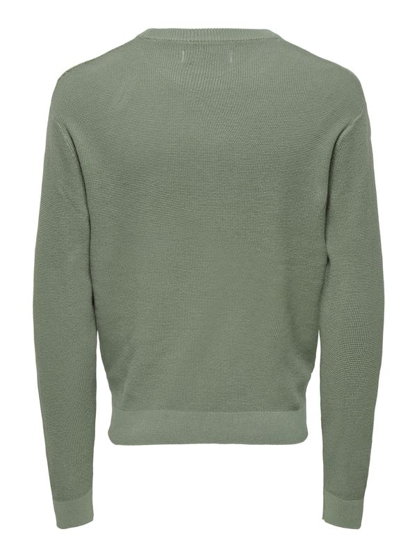 ONSTONY DS 12 LS WAFFLE CREW KNIT NOOS