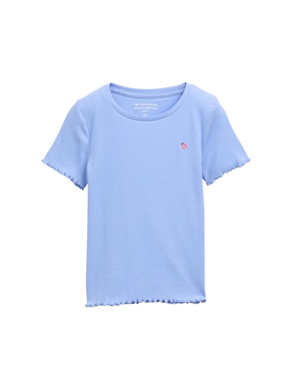 Ripp T-Shirt mit Print