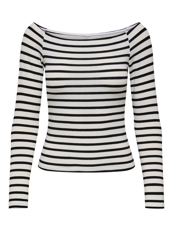 ONLGLAMOUR L/S BOAT NECK TOP BOX CC JRS