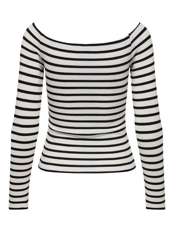 ONLGLAMOUR L/S BOAT NECK TOP BOX CC JRS