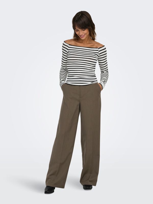 ONLGLAMOUR L/S BOAT NECK TOP BOX CC JRS