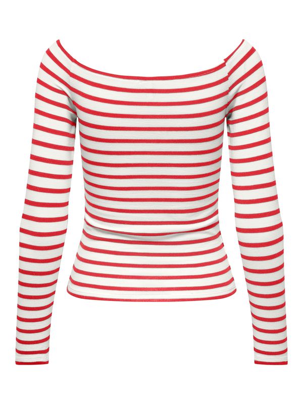 ONLGLAMOUR L/S BOAT NECK TOP BOX CC JRS