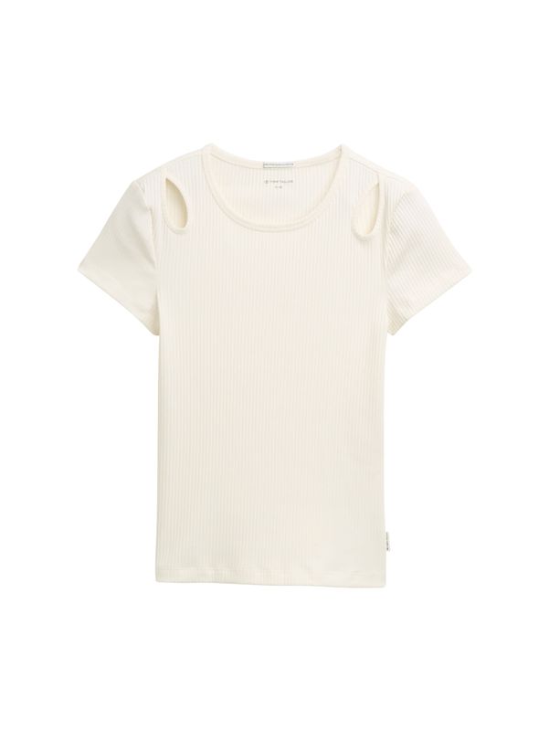 Ripp T-Shirt mit Cut-Outs