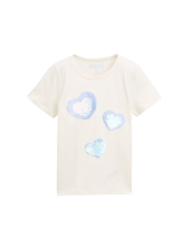 T-Shirt mit Wendepailletten
