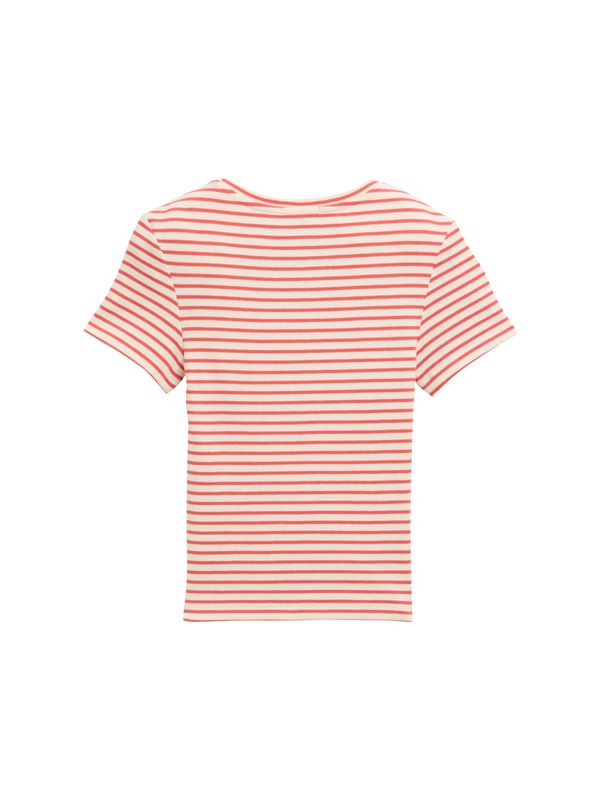 Ripp T-Shirt mit Muster