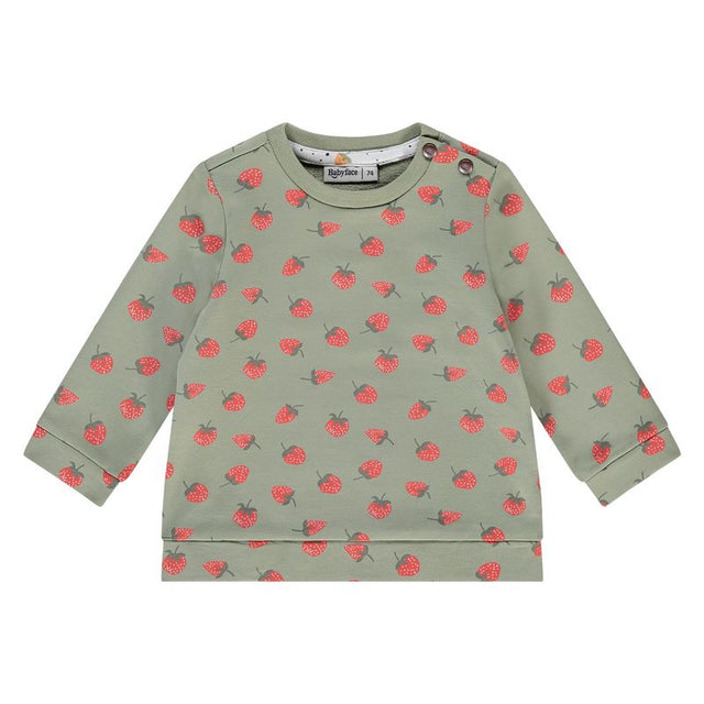 Baby Girls Sweat Shirt Erdbeer/grün