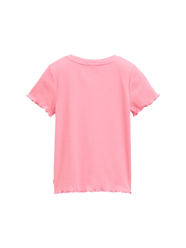 Ripp T-Shirt mit Print