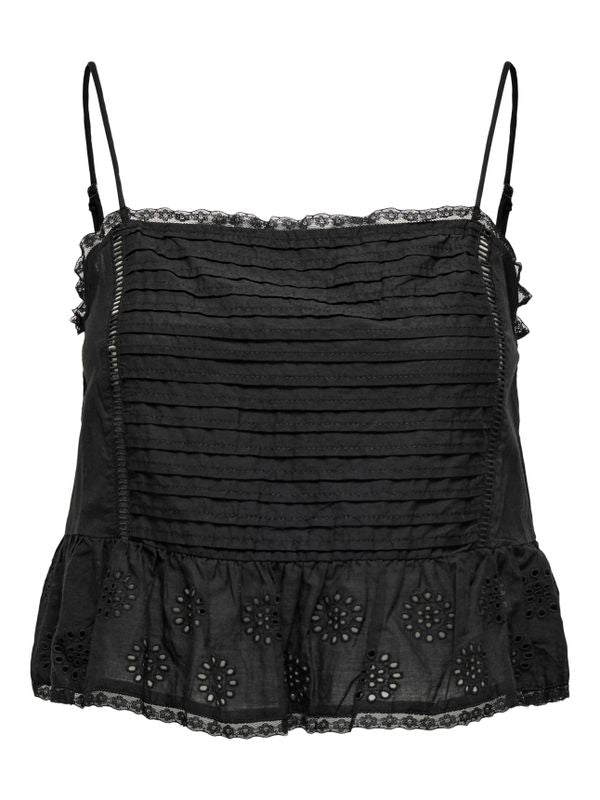 ONLJULANE STRAP EMB TOP WVN