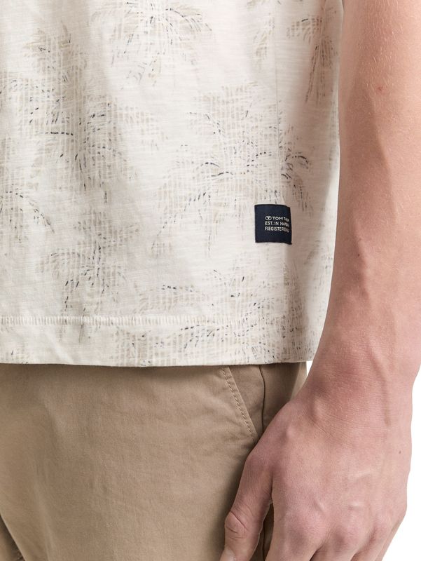 T-Shirt mit Palmen-Print