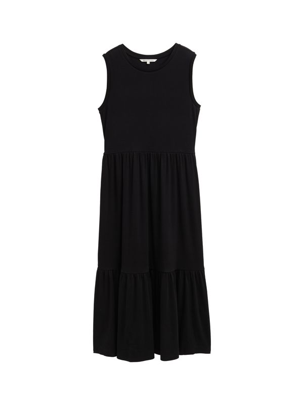 Midi-Kleid mit Rippstruktur