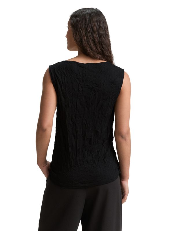 Crinkle Top mit Schlitz-Detail
