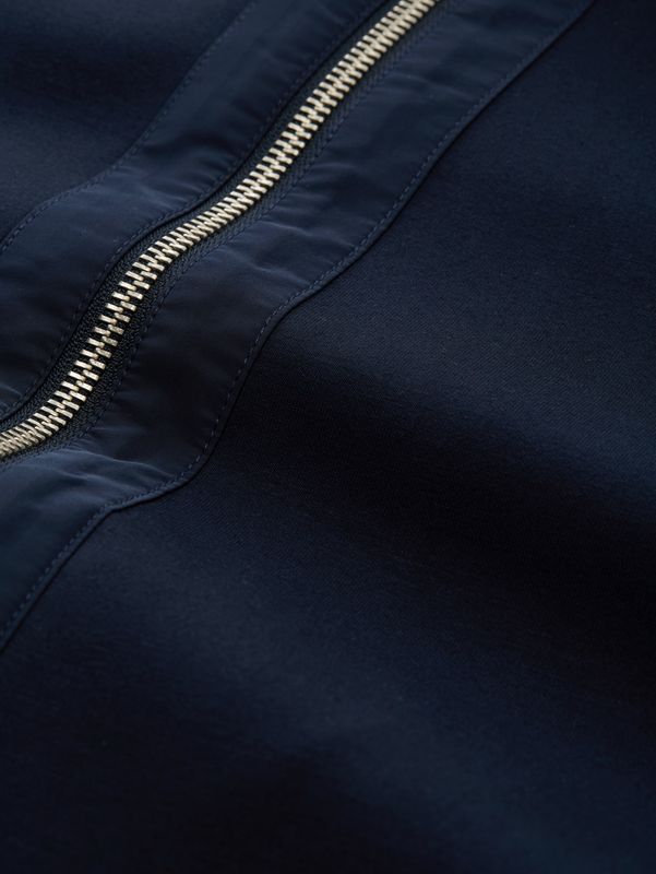 Boxy Fit Scuba Sweatjacke