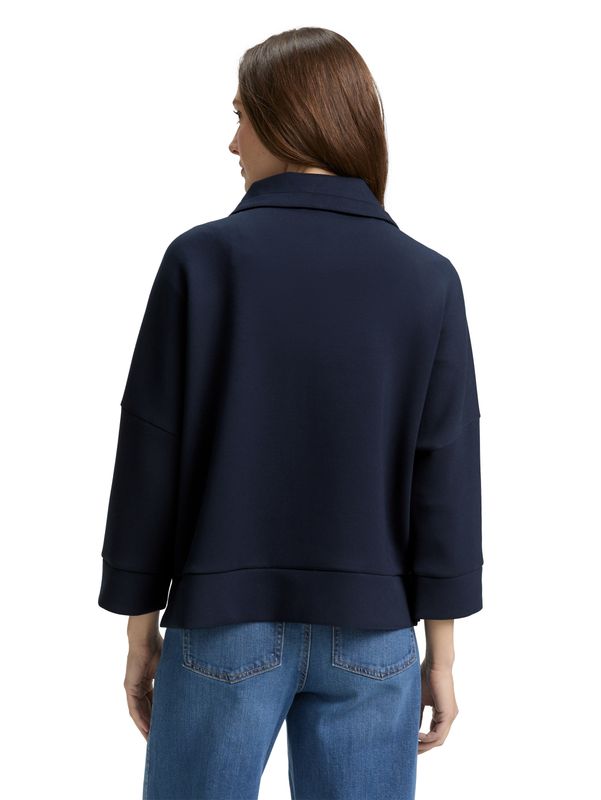 Boxy Fit Scuba Sweatjacke