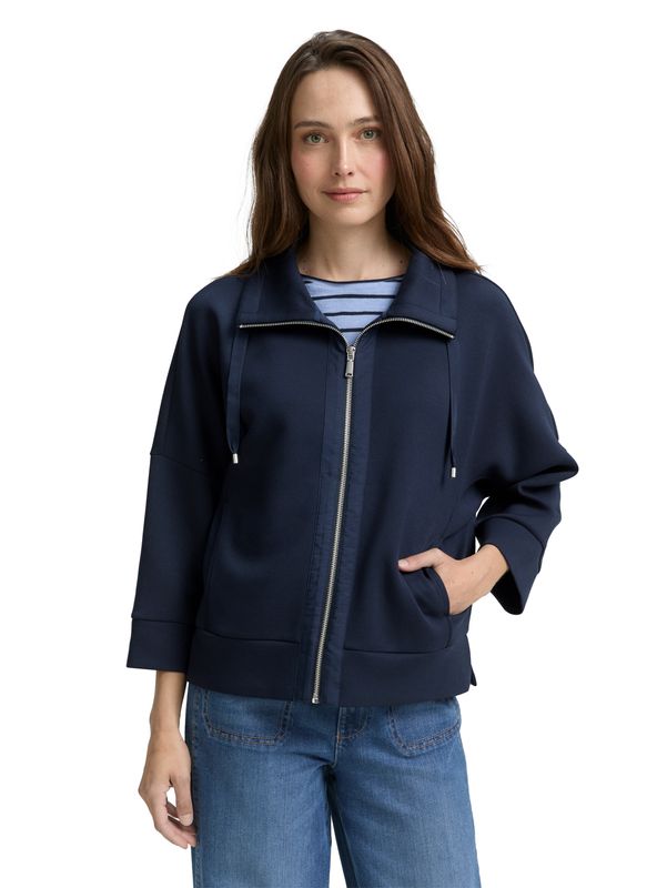 Boxy Fit Scuba Sweatjacke