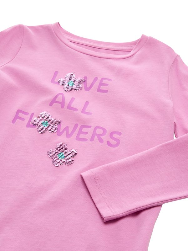 Langarmshirt mit Wendepailletten