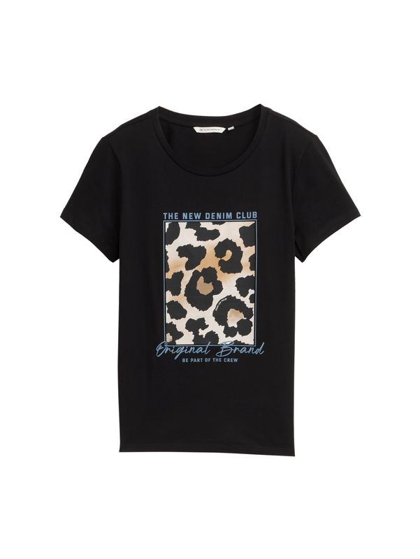 T-Shirt mit Leo-Print