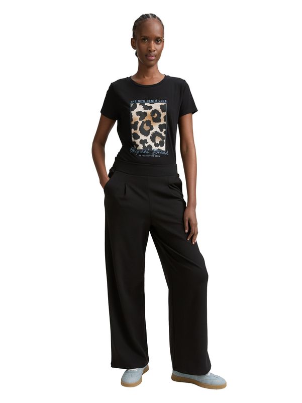 T-Shirt mit Leo-Print
