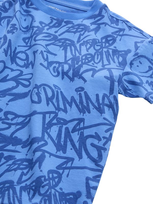 Oversize T-Shirt mit Allover-Print