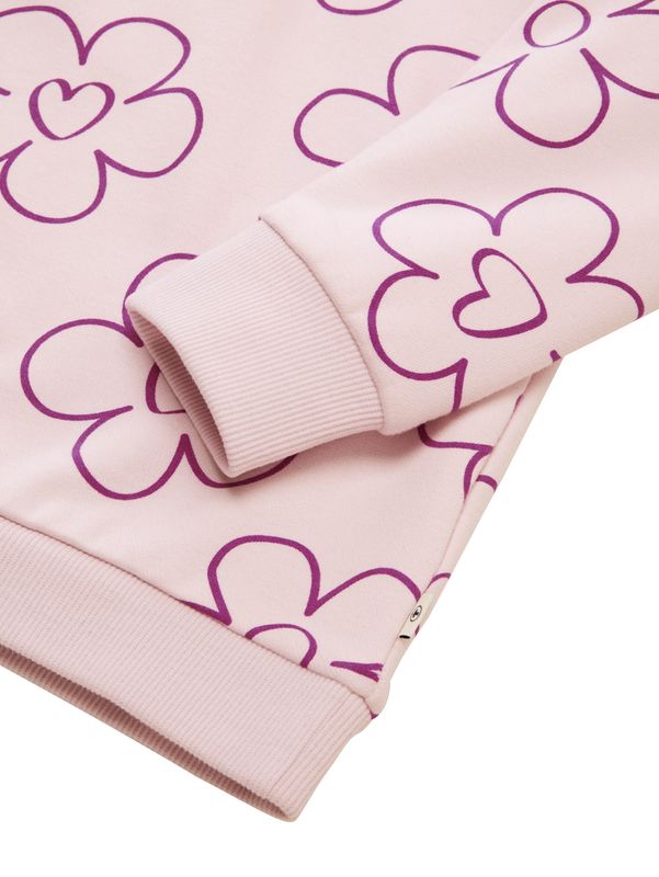 Cropped Sweatshirt mit Allover-Print
