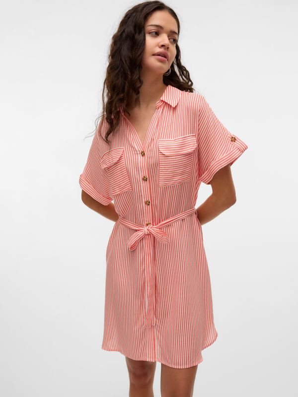 VMBUMPY SS SHORT SHIRT DRESS WVN GA NOOS