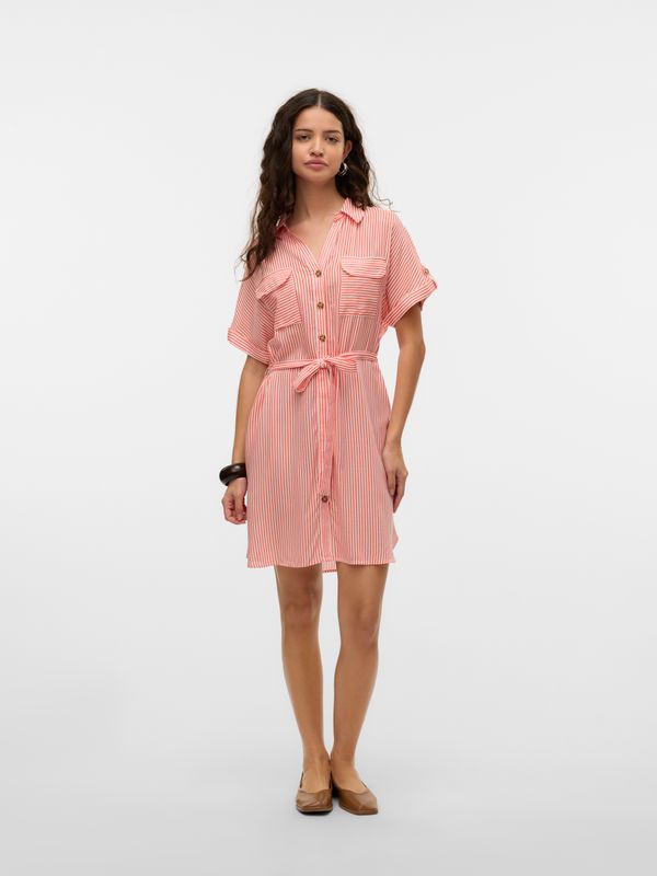 VMBUMPY SS SHORT SHIRT DRESS WVN GA NOOS