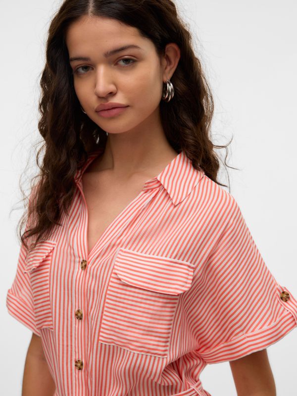 VMBUMPY SS SHORT SHIRT DRESS WVN GA NOOS