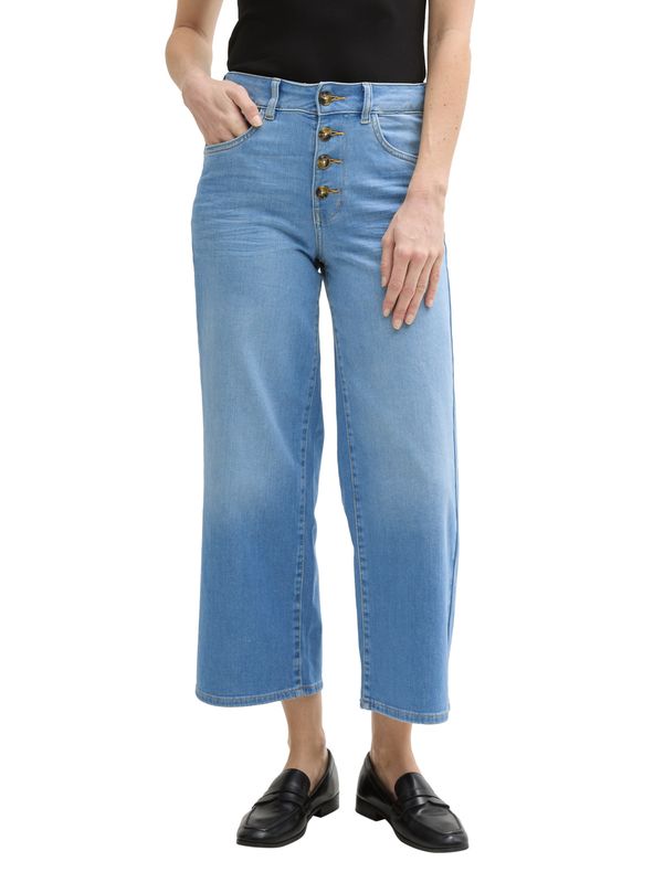Culotte Jeans mit Knopfleiste