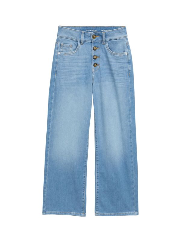 Culotte Jeans mit Knopfleiste
