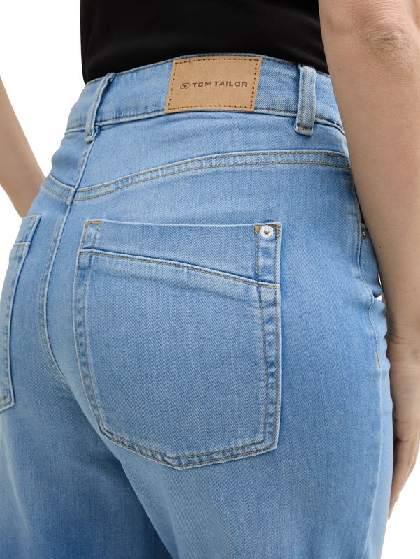 Culotte Jeans mit Knopfleiste