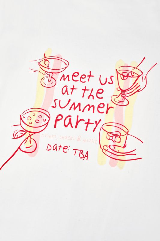 Oh April - BF T-Shirt Summer Party Stripe