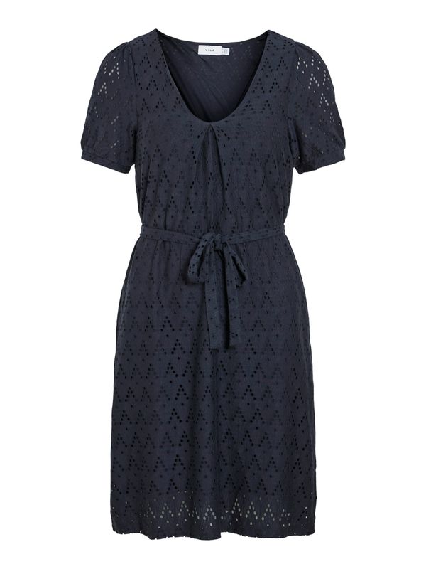 VIAMALINA V-NECK S/S DRESS/PB
