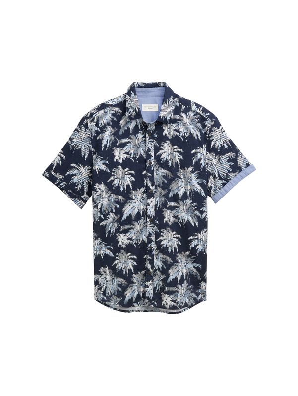 Regular Fit Kurzarmhemd mit Palmen-Print