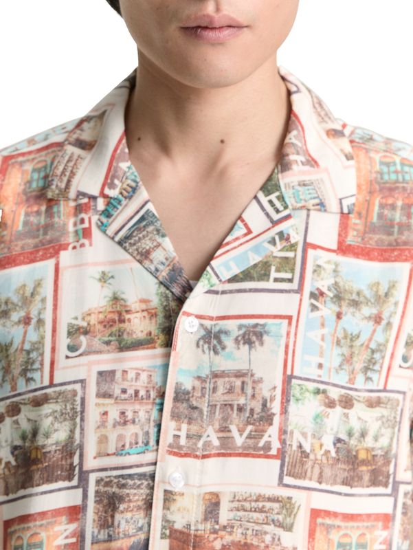 Regular Fit Kurzarmhemd im Hawaii-Look