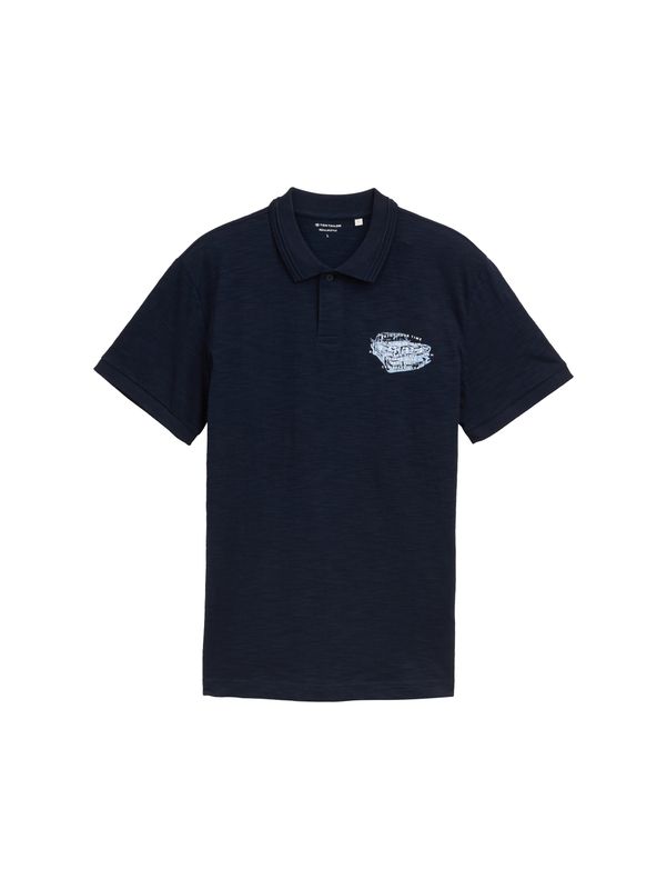 Poloshirt aus Baumwolle mit Print