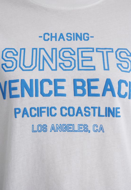 SLOGAN PRINTED GRAPHIC T-SHIRT