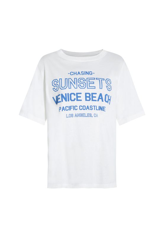 SLOGAN PRINTED GRAPHIC T-SHIRT