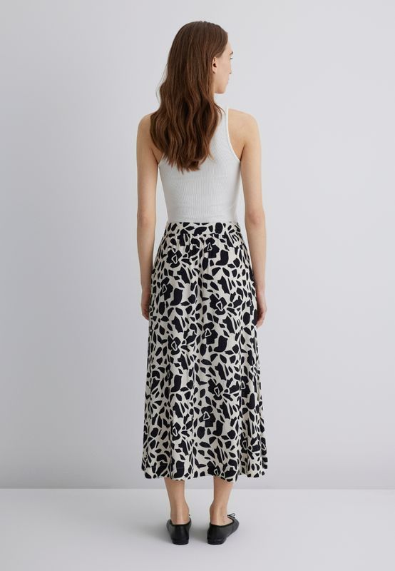 WOVEN MIDI SKIRT