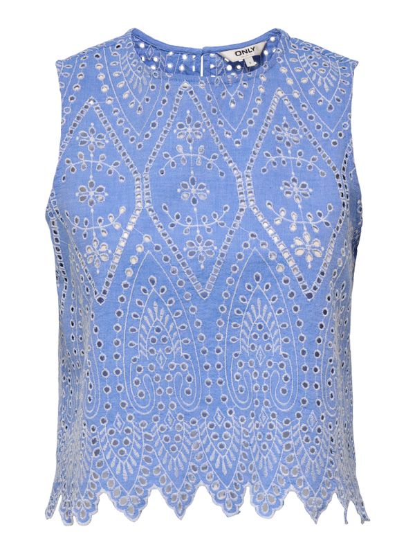 ONLTULUM SL EMB TOP WVN